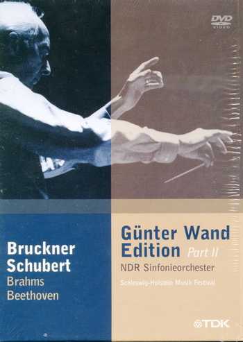 Gunter Wand Edition Part 2 / Bruckner - Symphonies No. 4 & 7; Schubert - Symphonies No.8 & No.9; Brahms - Symphony No.1; Beethoven - Overture "Leonore III" / NDR Sinfonieorchester [1996-2001 г., Classical, orchestral, 4xDVD5]